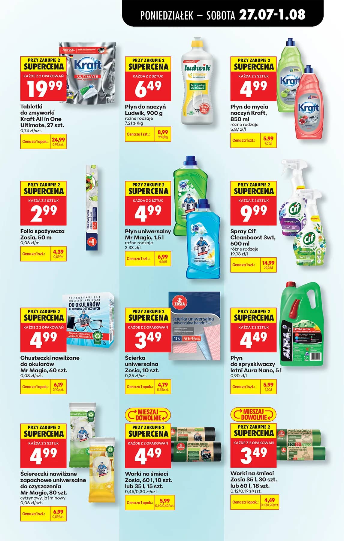 Biedronka - Codziennie niskie ceny P - oferta od 27.07 87 puslapis