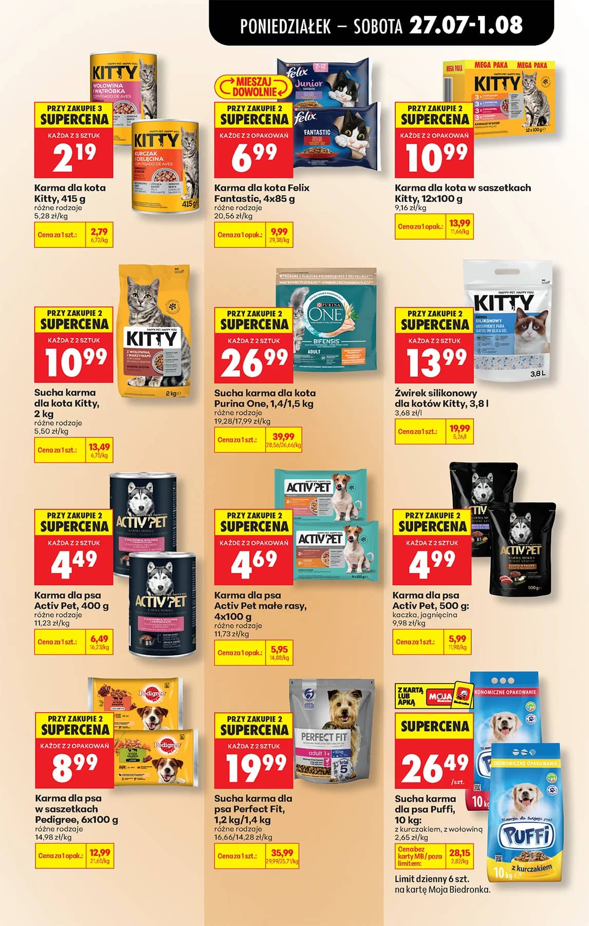 Biedronka - Codziennie niskie ceny P - oferta od 27.07 89 puslapis
