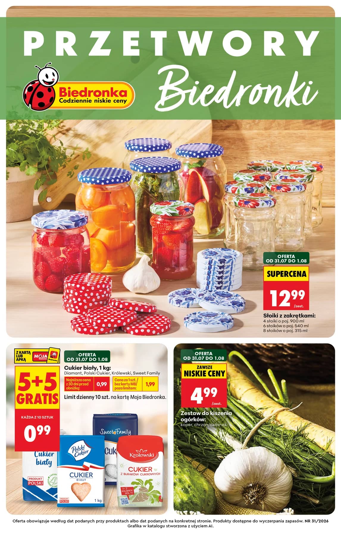 Biedronka - Przetwory - od 31.07 1 puslapis