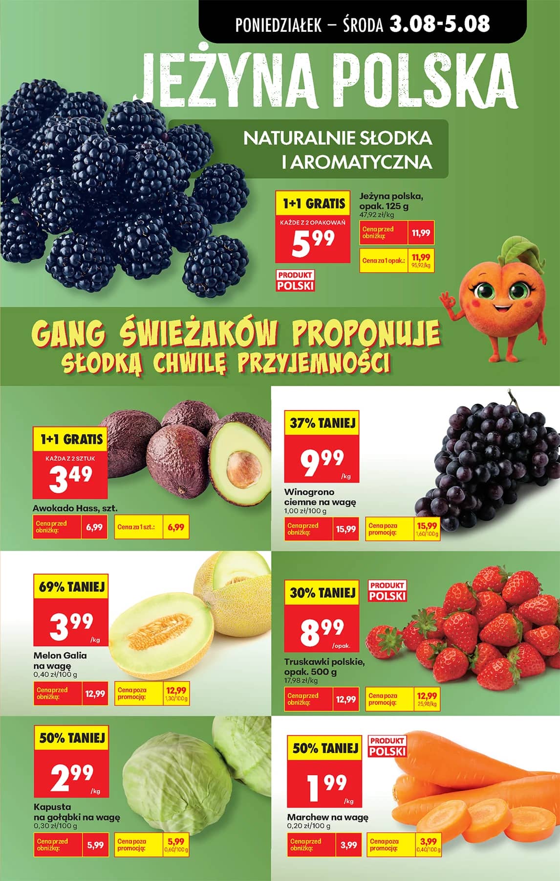 Biedronka - Codziennie niskie ceny P - oferta od 03.08 25 puslapis