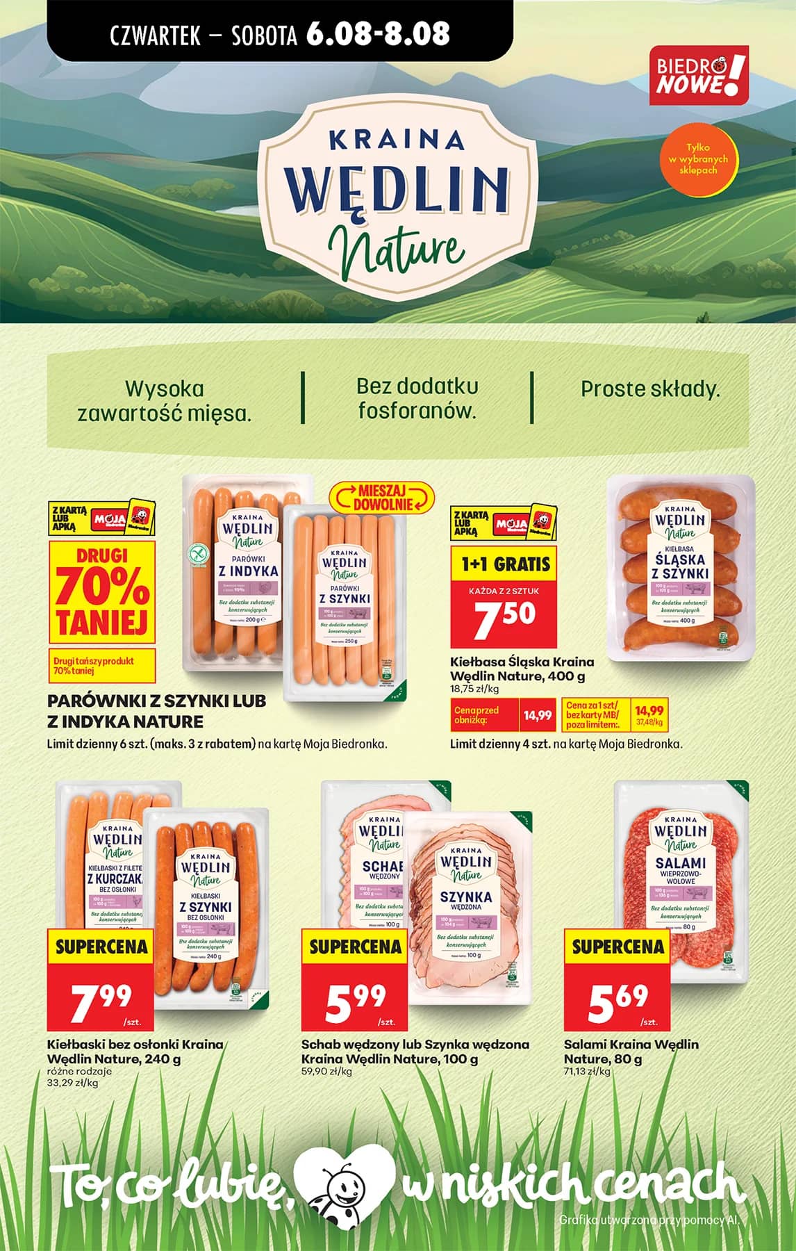 Biedronka - Codziennie niskie ceny P - oferta od 06.08 61 puslapis