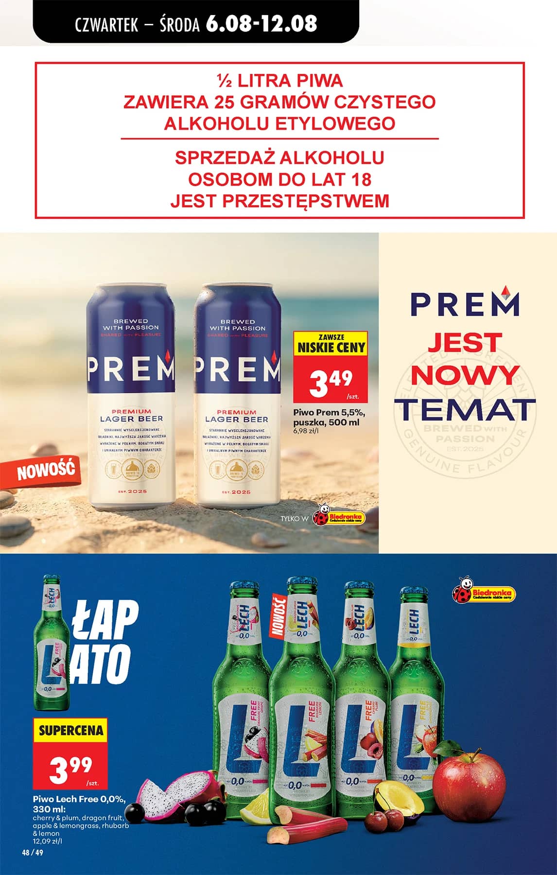Biedronka - Codziennie niskie ceny P - oferta od 06.08 76 puslapis