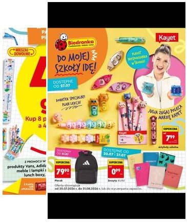 Biedronka - Do mojej szkoły idę - oferta od 20.07 2026-08-13 – 2026-08-14