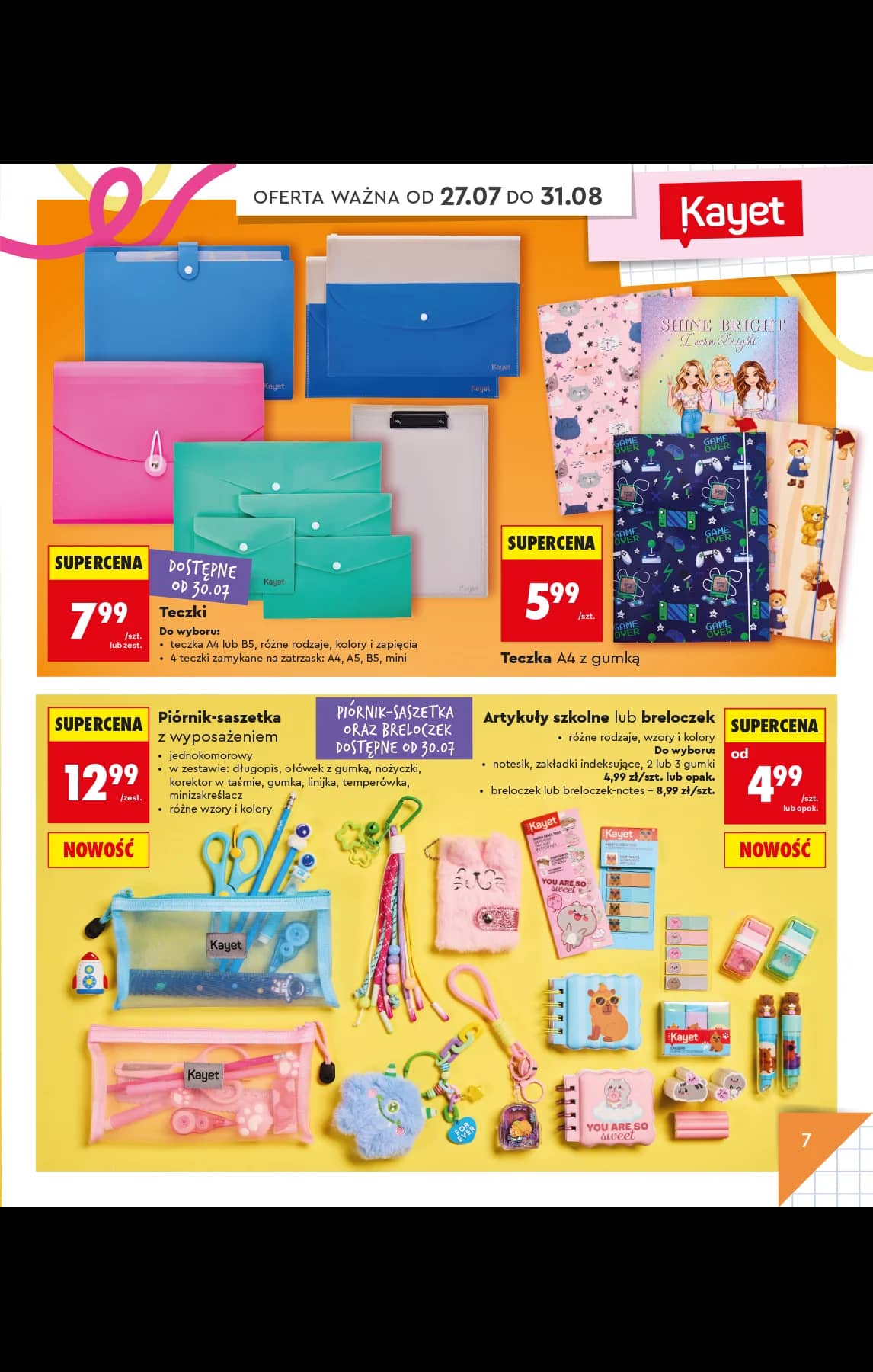Biedronka - Do mojej szkoły idę - oferta od 20.07 11 puslapis