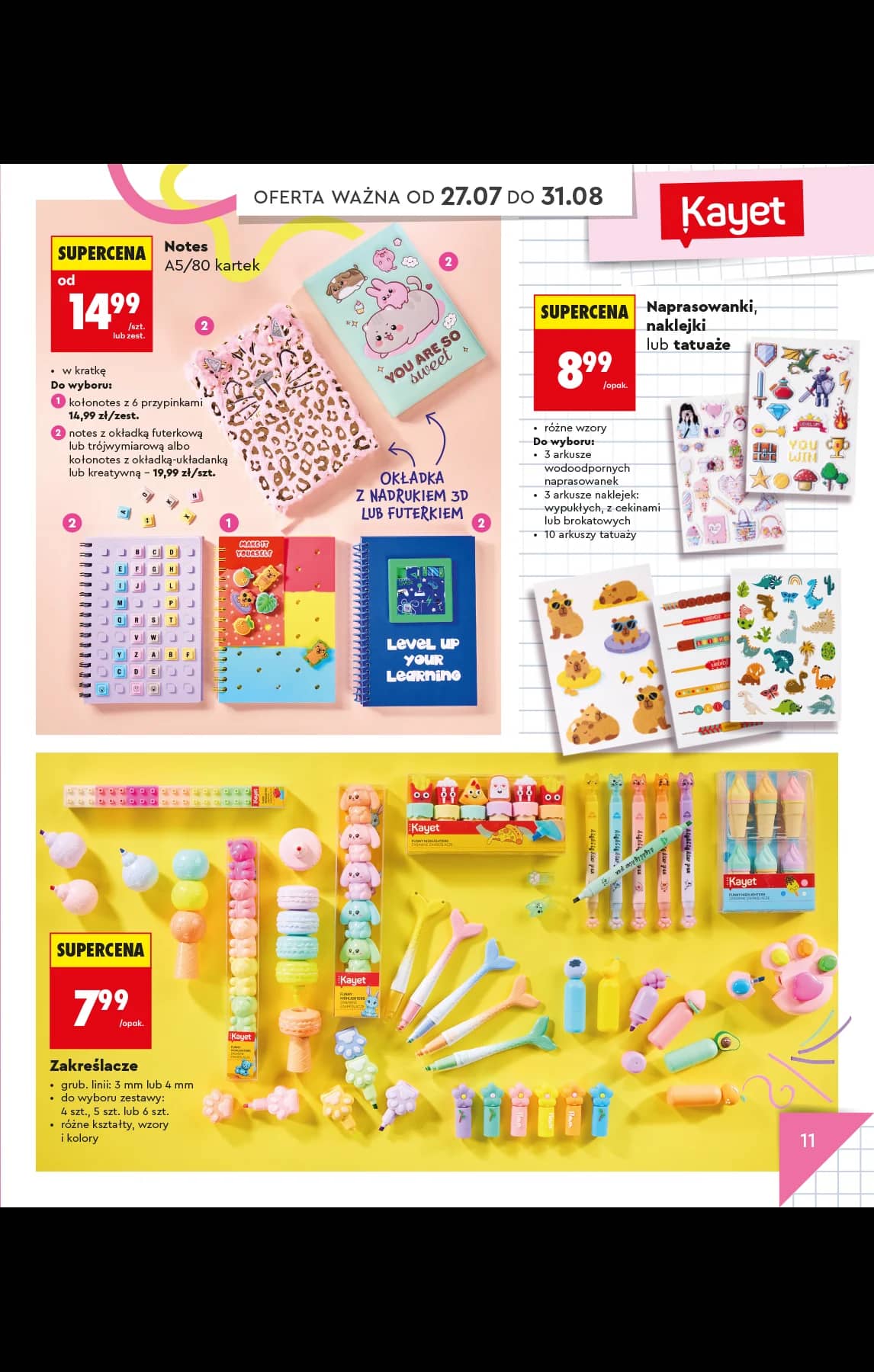 Biedronka - Do mojej szkoły idę - oferta od 20.07 15 puslapis