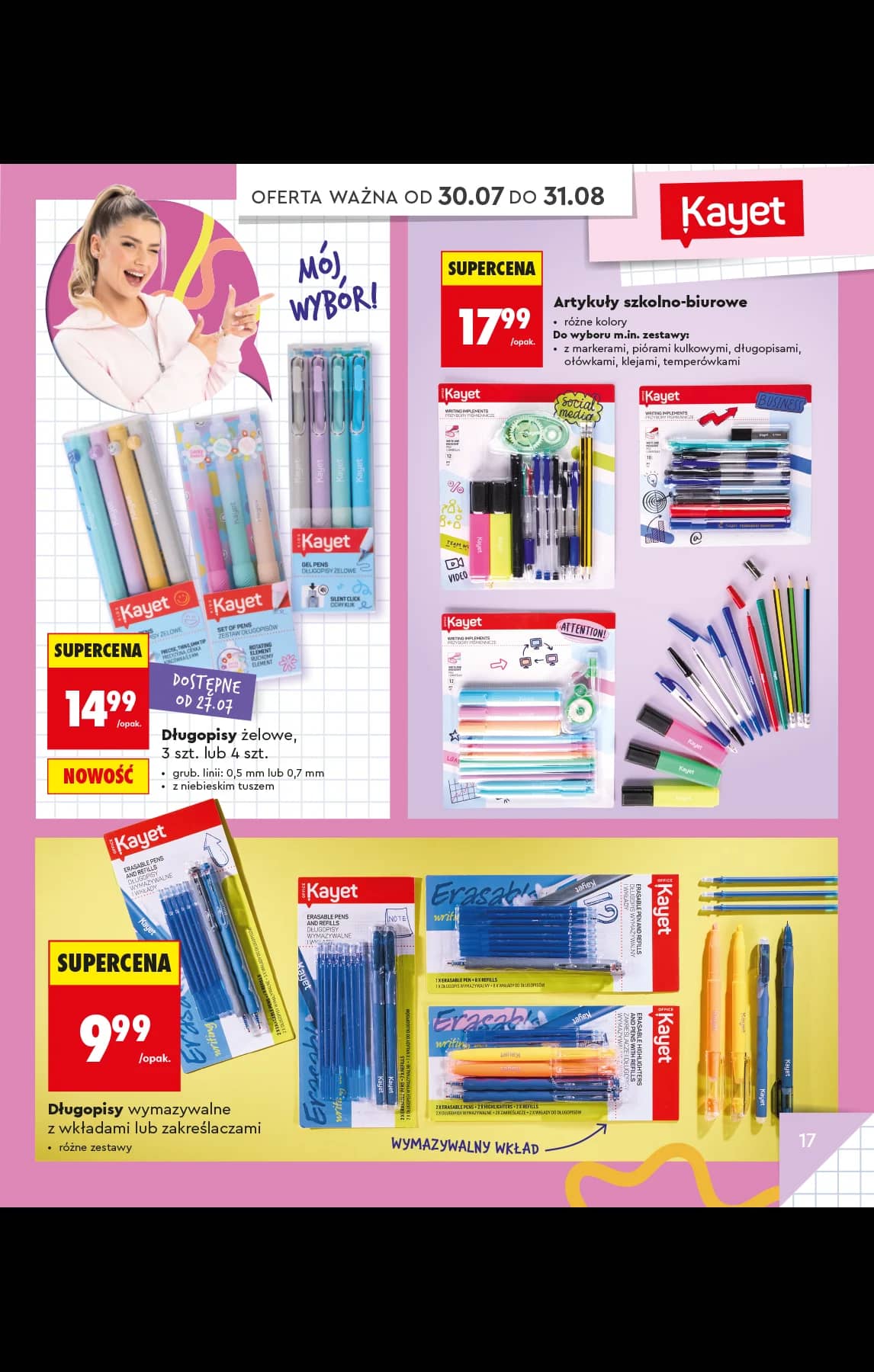 Biedronka - Do mojej szkoły idę - oferta od 20.07 21 puslapis