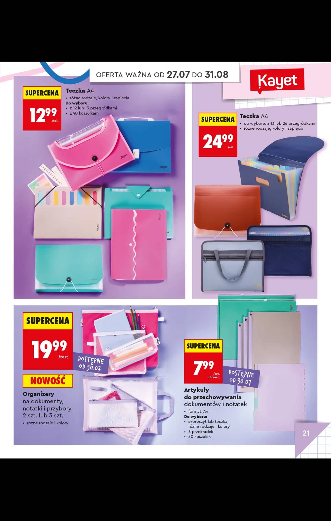 Biedronka - Do mojej szkoły idę - oferta od 20.07 25 puslapis