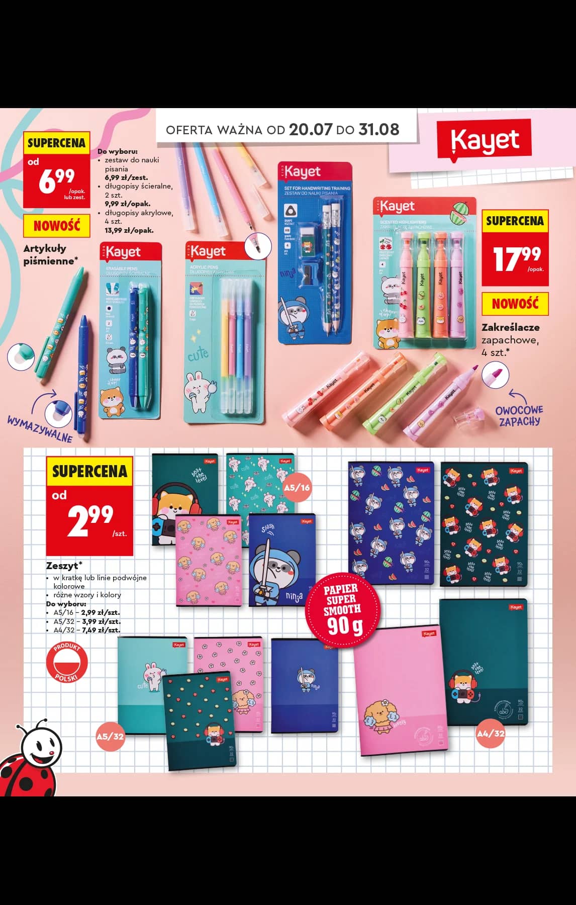 Biedronka - Do mojej szkoły idę - oferta od 20.07 26 puslapis
