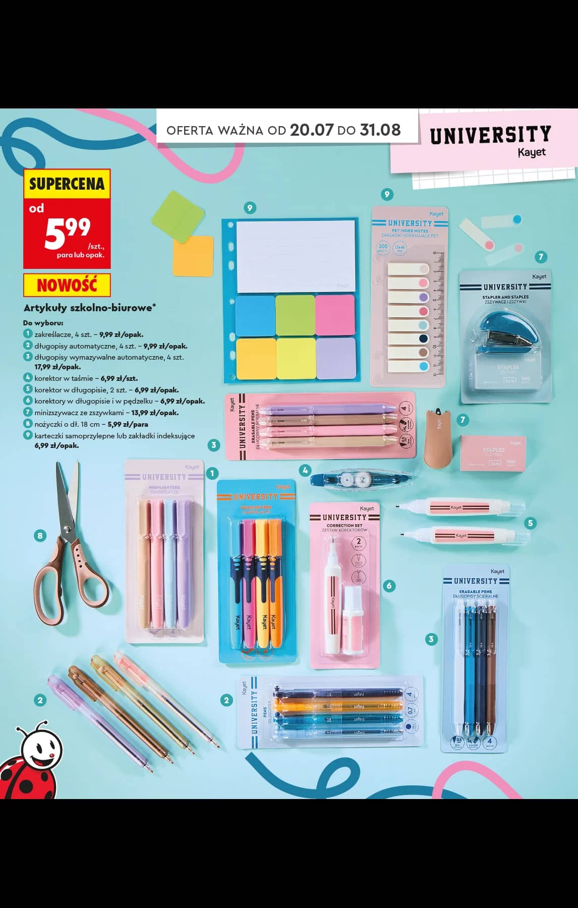 Biedronka - Do mojej szkoły idę - oferta od 20.07 28 puslapis