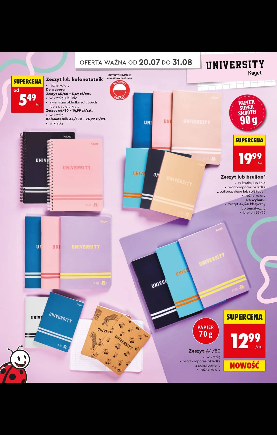 Biedronka - Do mojej szkoły idę - oferta od 20.07 30 puslapis