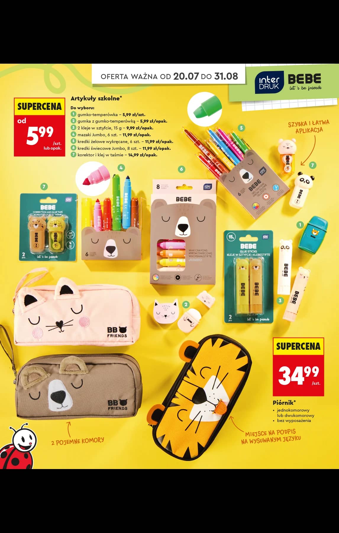 Biedronka - Do mojej szkoły idę - oferta od 20.07 34 puslapis