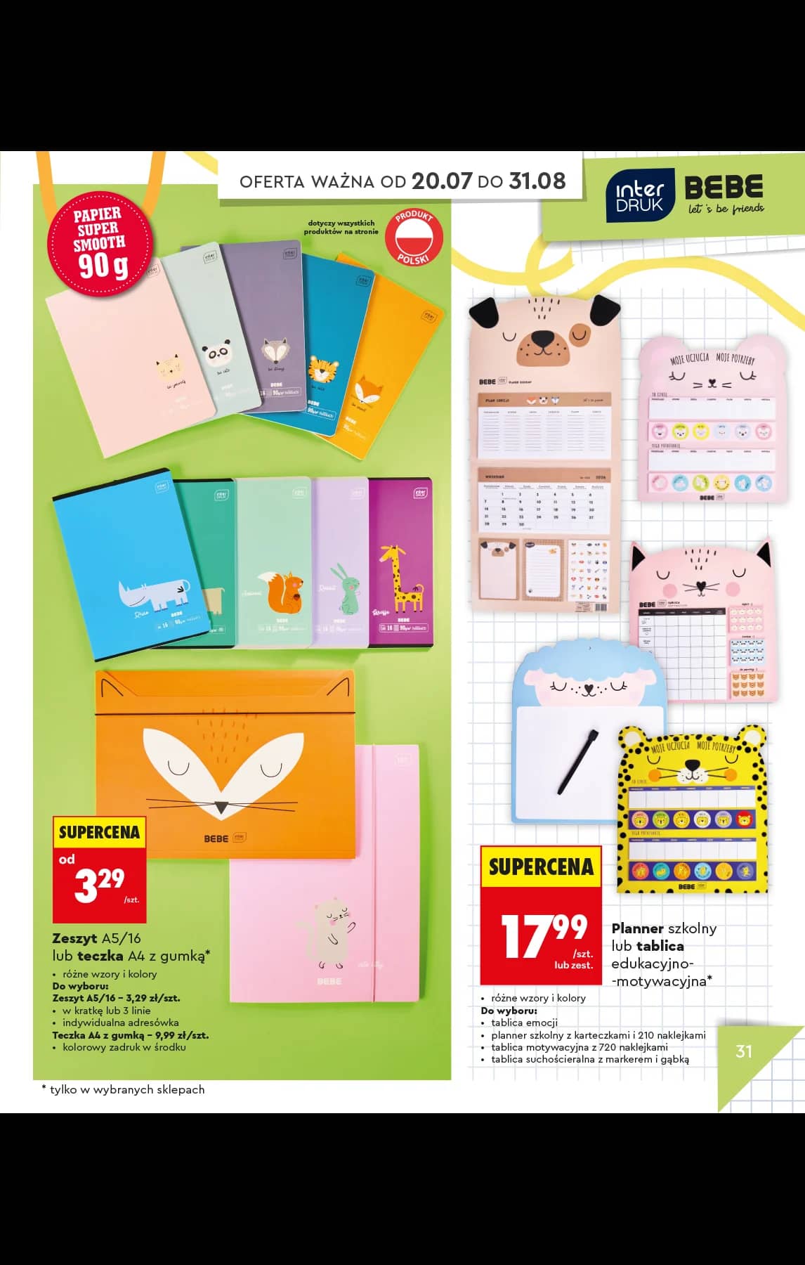 Biedronka - Do mojej szkoły idę - oferta od 20.07 35 puslapis
