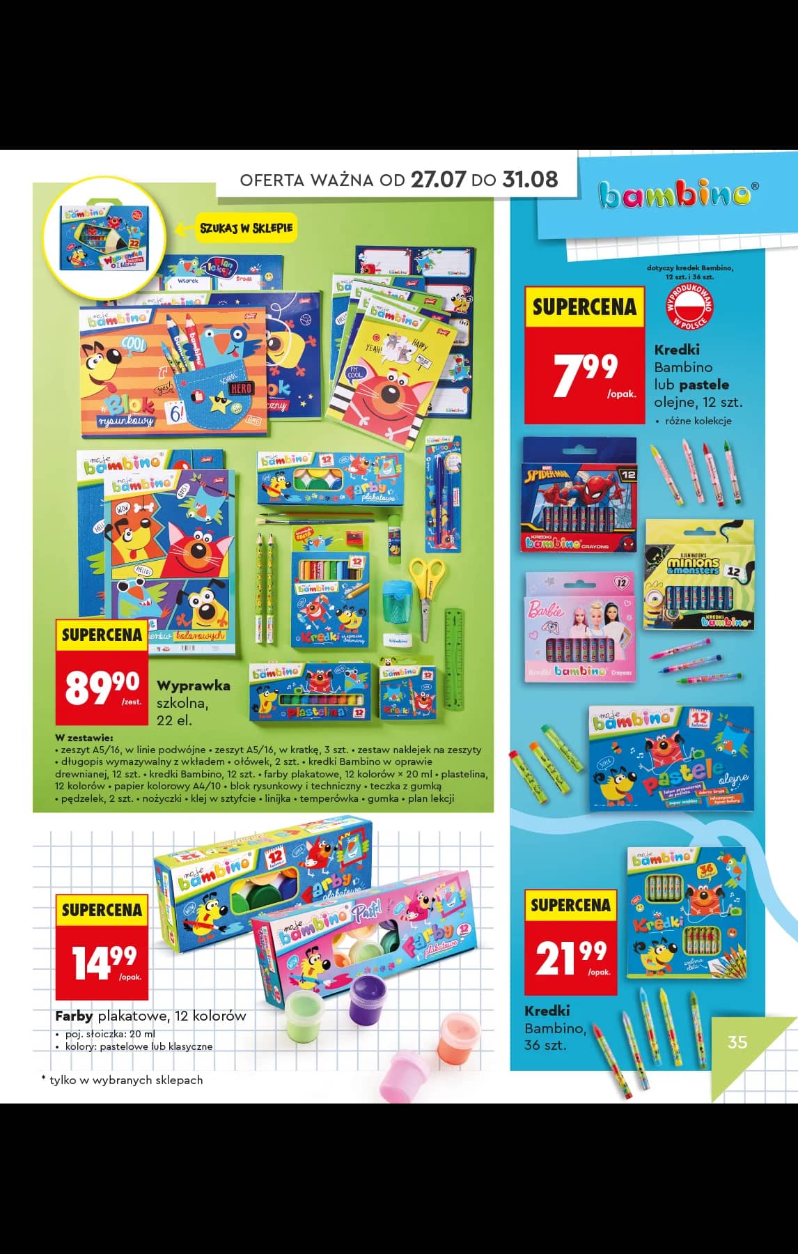 Biedronka - Do mojej szkoły idę - oferta od 20.07 39 puslapis