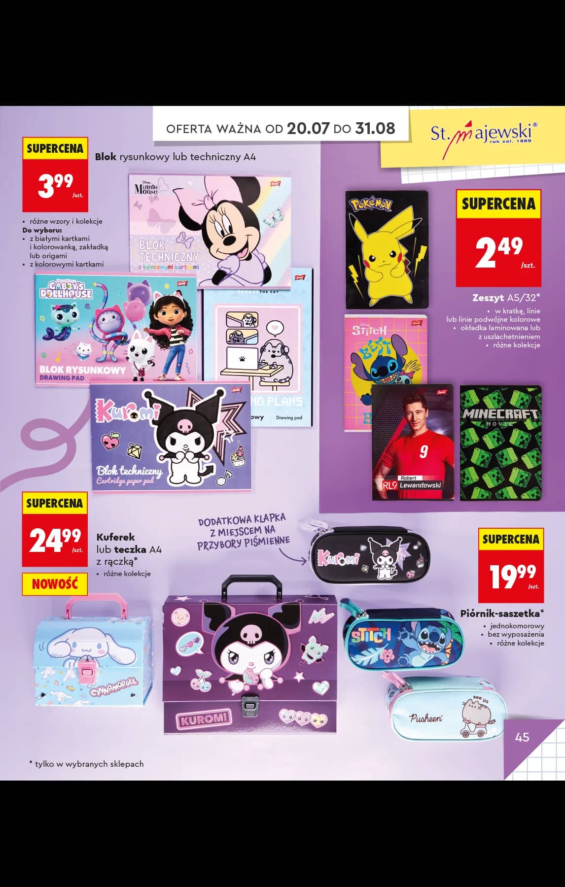 Biedronka - Do mojej szkoły idę - oferta od 20.07 49 puslapis