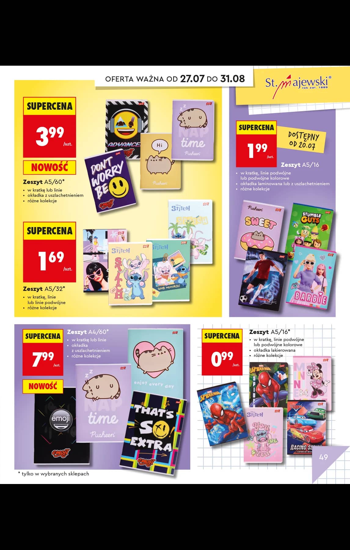 Biedronka - Do mojej szkoły idę - oferta od 20.07 53 puslapis