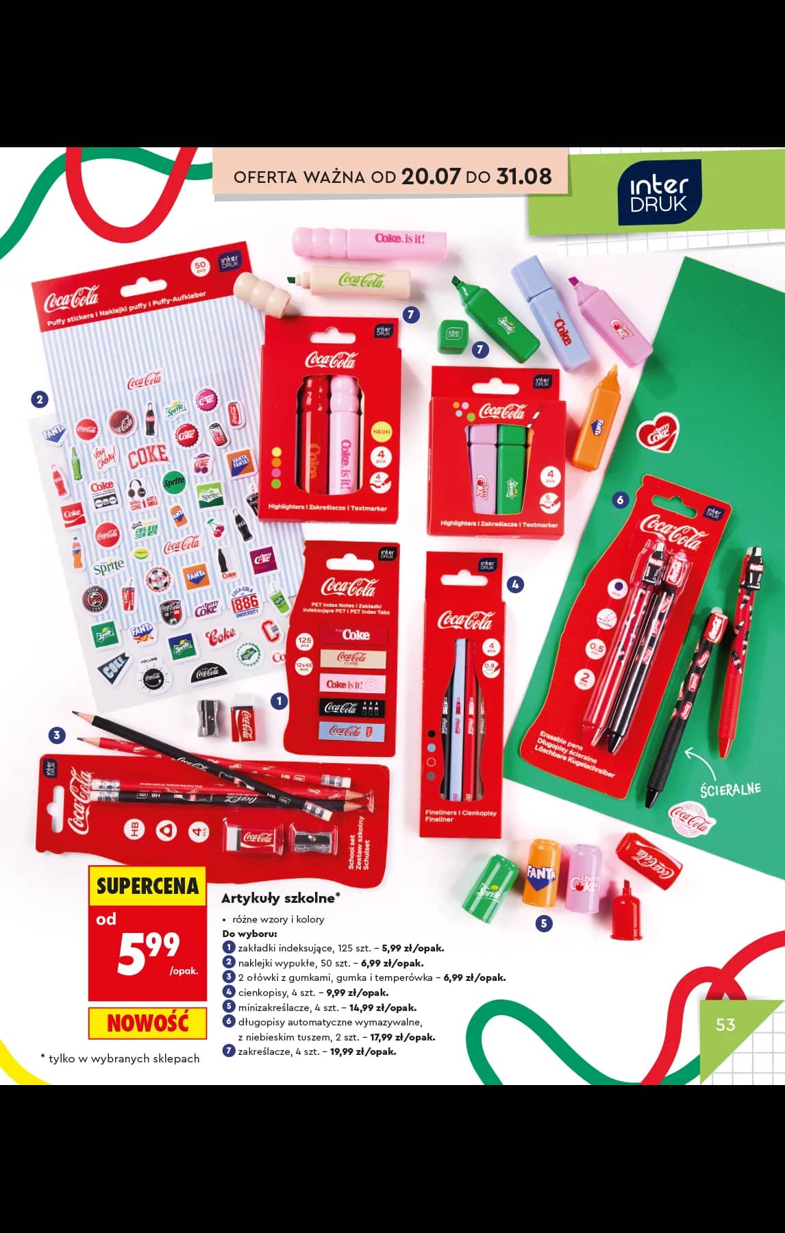 Biedronka - Do mojej szkoły idę - oferta od 20.07 57 puslapis