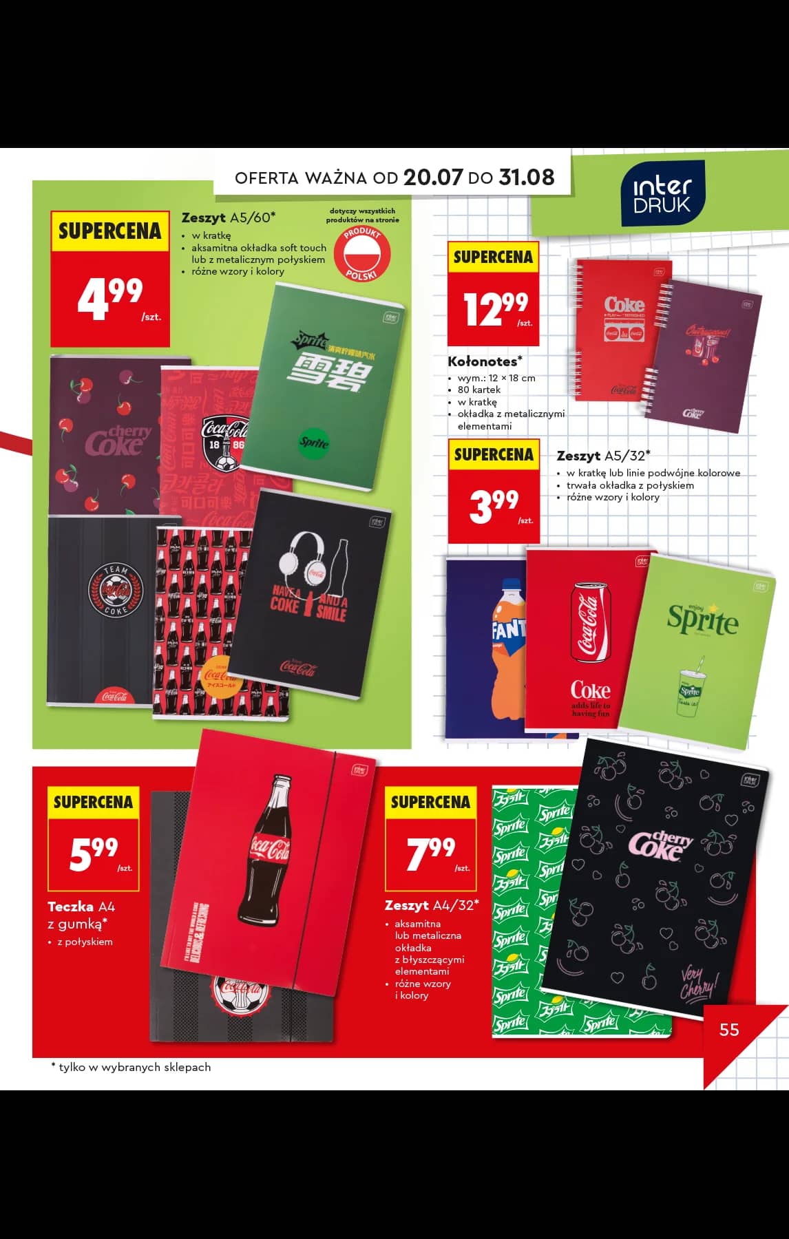 Biedronka - Do mojej szkoły idę - oferta od 20.07 59 puslapis