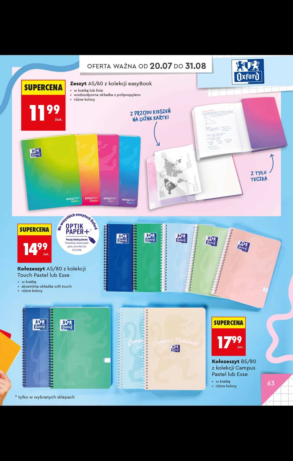 Biedronka - Do mojej szkoły idę - oferta od 20.07 67 puslapis