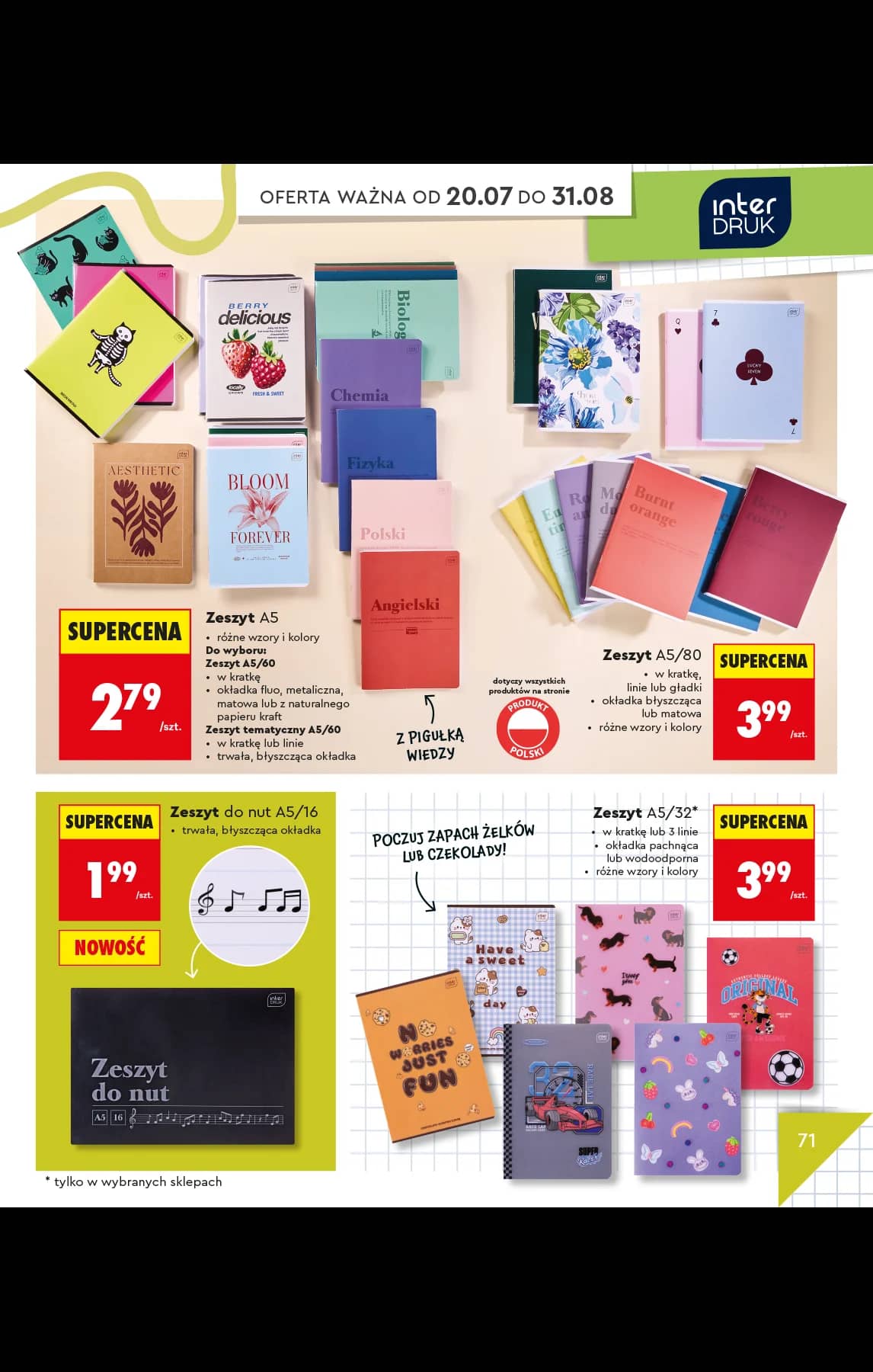 Biedronka - Do mojej szkoły idę - oferta od 20.07 75 puslapis