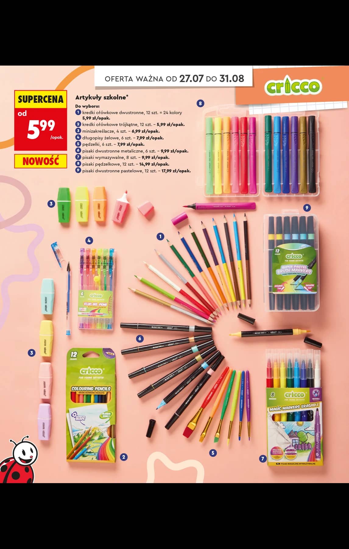 Biedronka - Do mojej szkoły idę - oferta od 20.07 84 puslapis