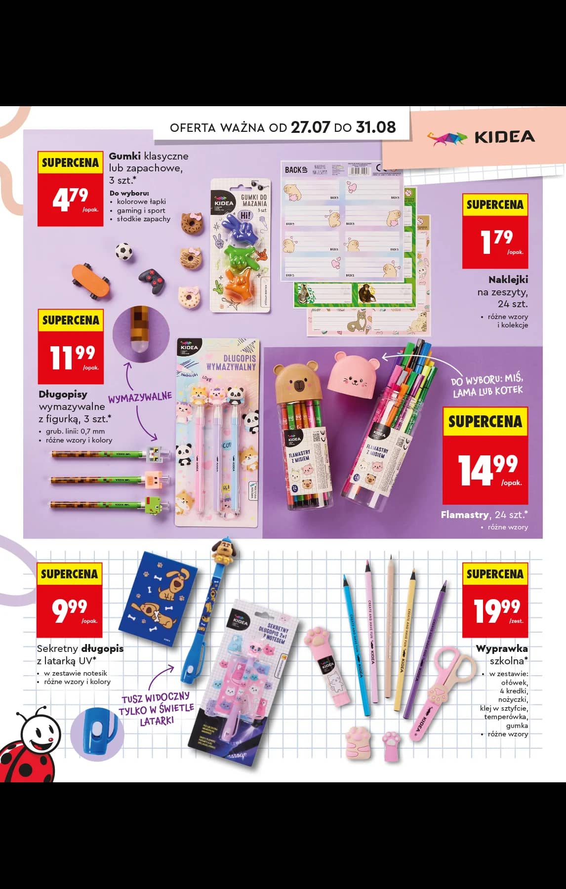 Biedronka - Do mojej szkoły idę - oferta od 20.07 86 puslapis