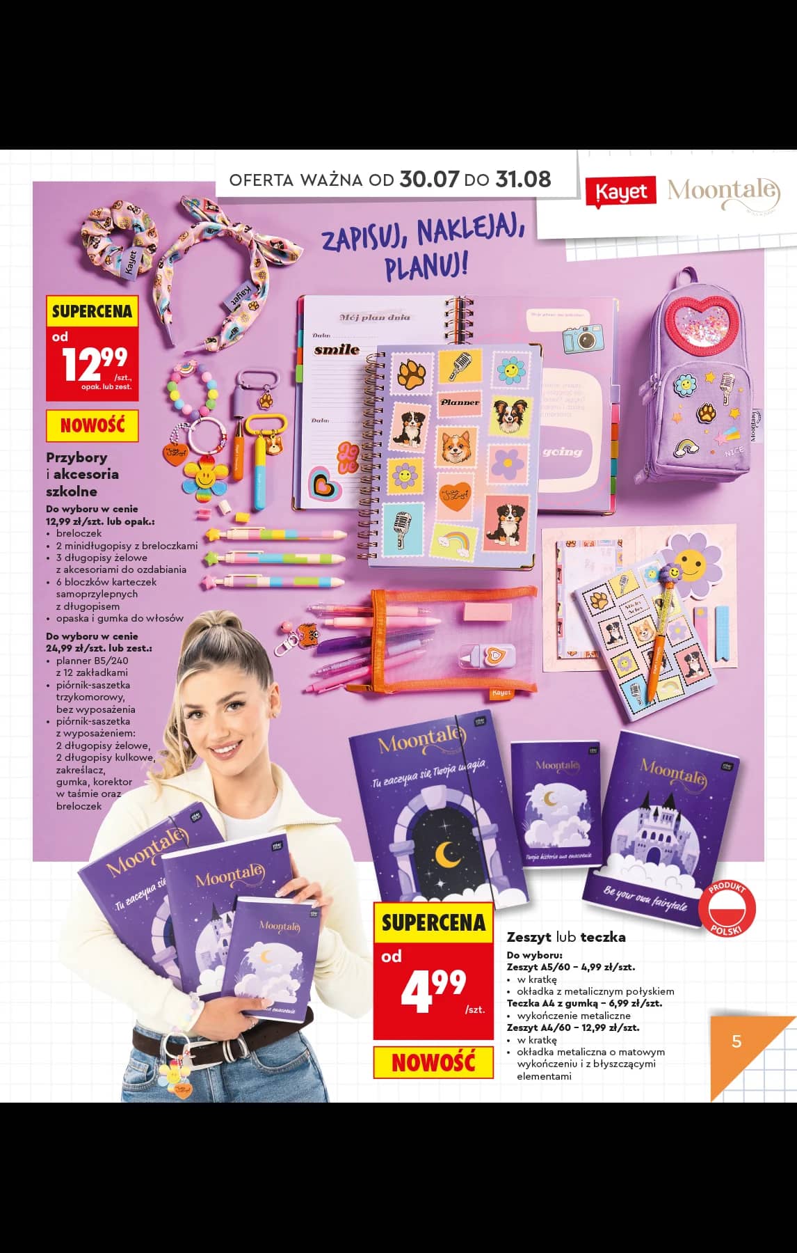 Biedronka - Do mojej szkoły idę - oferta od 20.07 9 puslapis