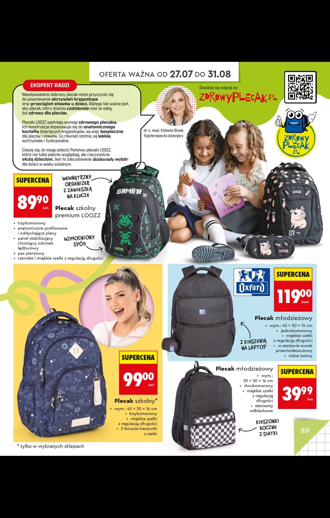 Biedronka - Do mojej szkoły idę - oferta od 20.07 93 puslapis