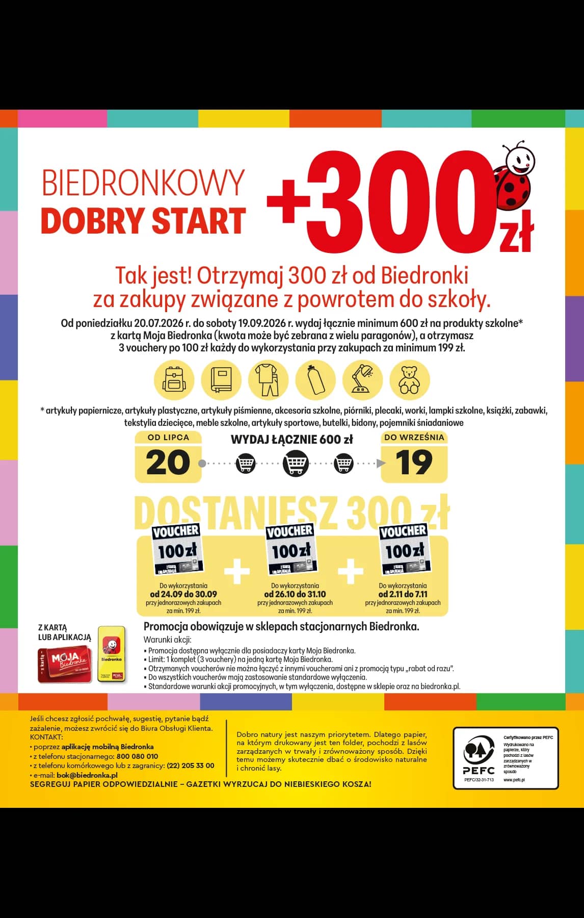 Biedronka - Do mojej szkoły idę - oferta od 20.07 96 puslapis