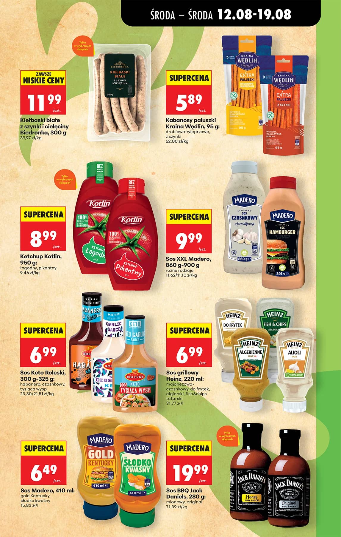 Biedronka - Codziennie niskie ceny P - oferta od 12.08 61 puslapis