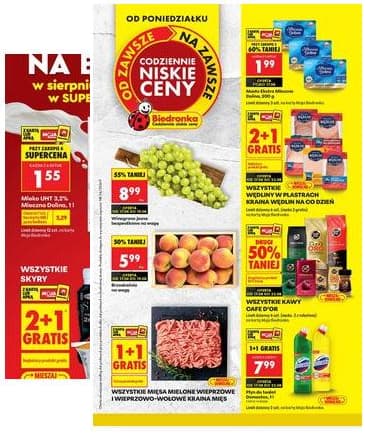 Biedronka - Codziennie niskie ceny P - oferta od 17.08 2026-08-17 – 2026-08-22