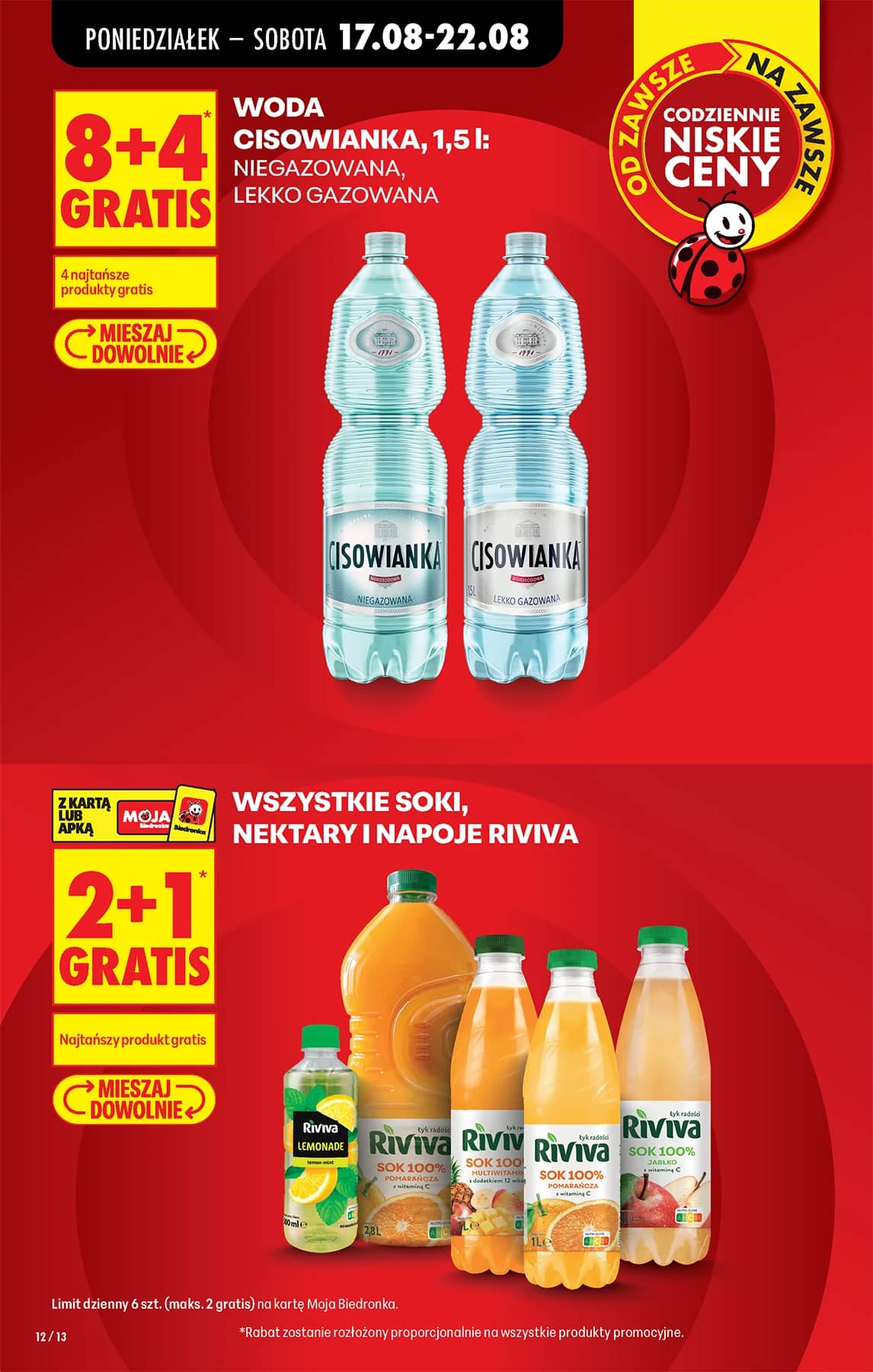 Biedronka - Codziennie niskie ceny P - oferta od 17.08 12 puslapis