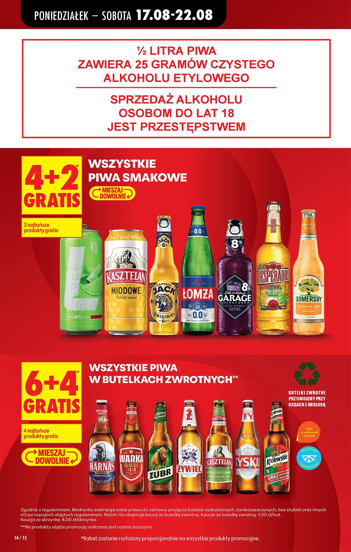 Biedronka - Codziennie niskie ceny P - oferta od 17.08 14 puslapis