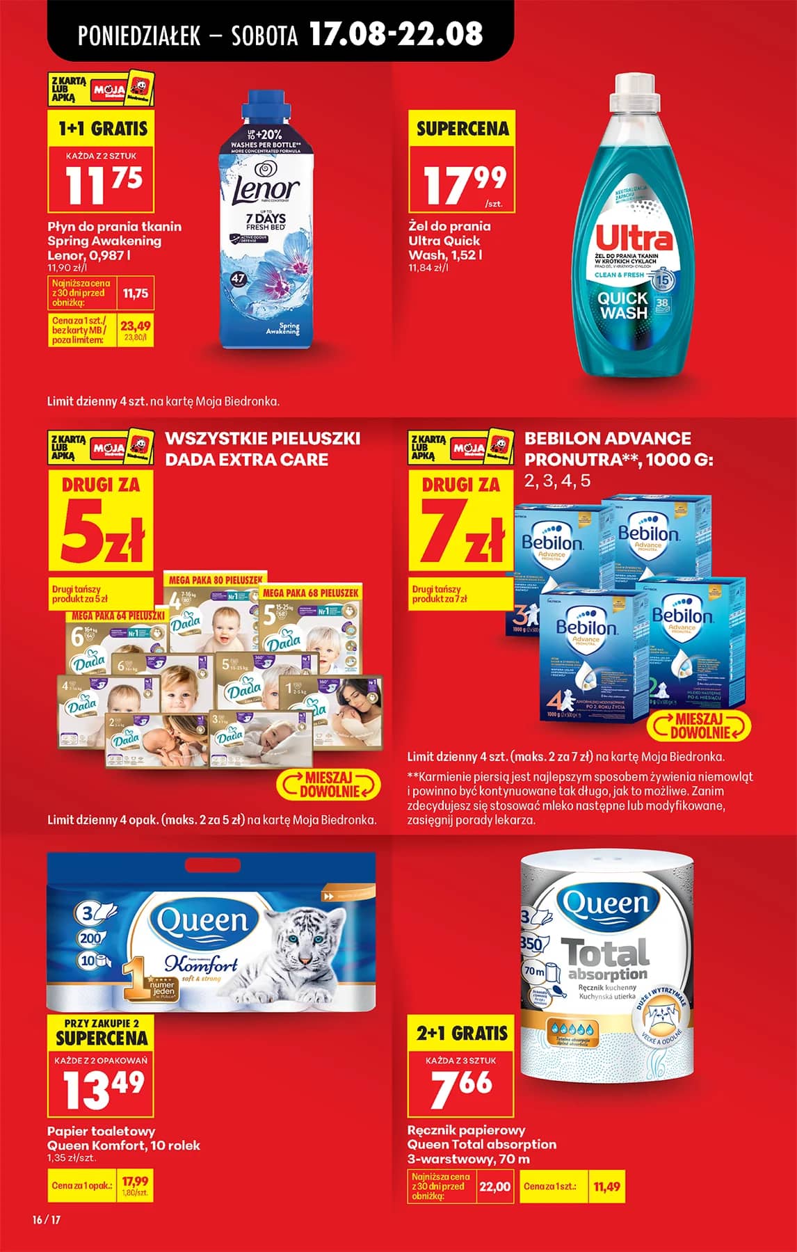 Biedronka - Codziennie niskie ceny P - oferta od 17.08 18 puslapis
