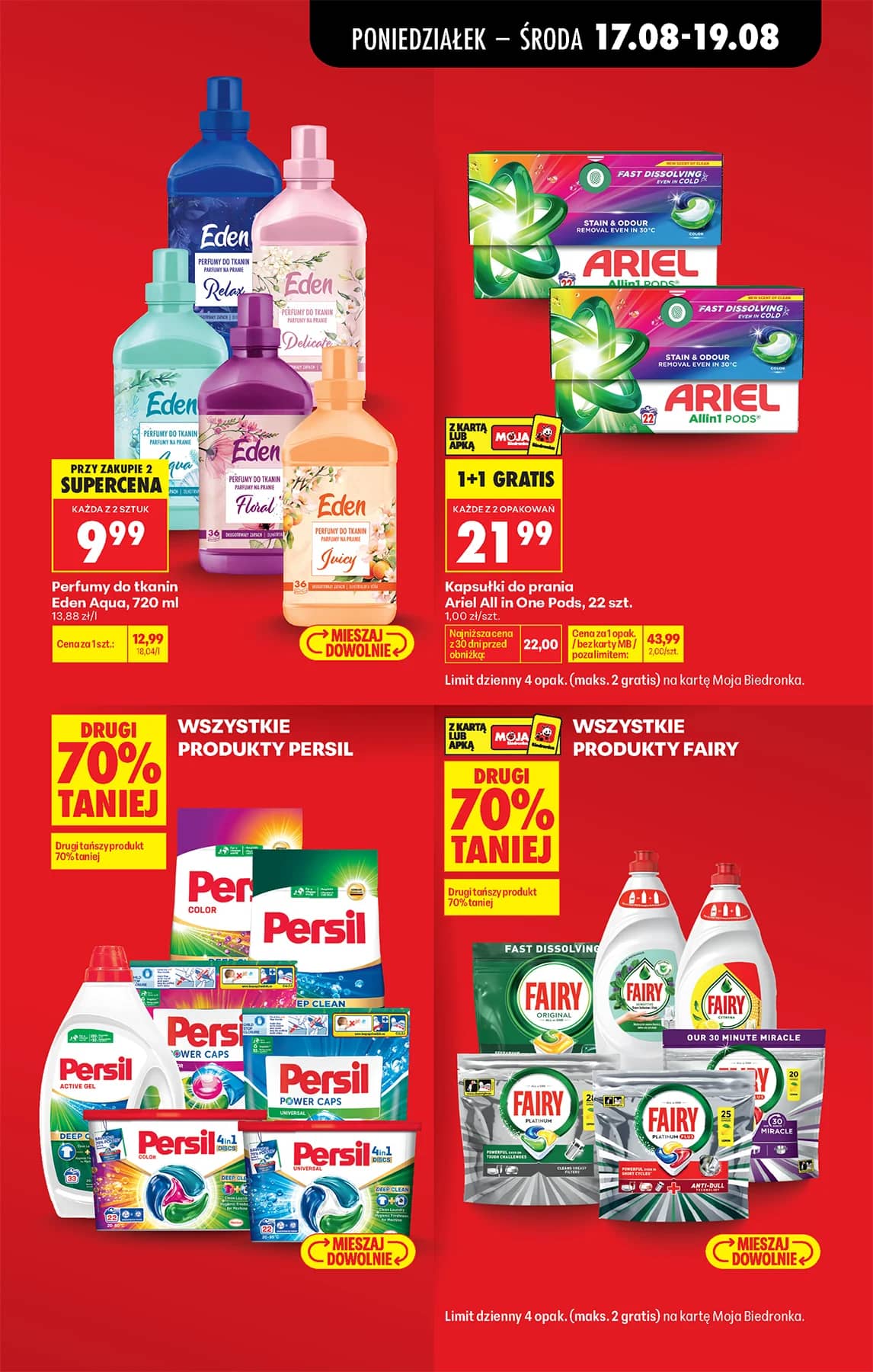 Biedronka - Codziennie niskie ceny P - oferta od 17.08 19 puslapis
