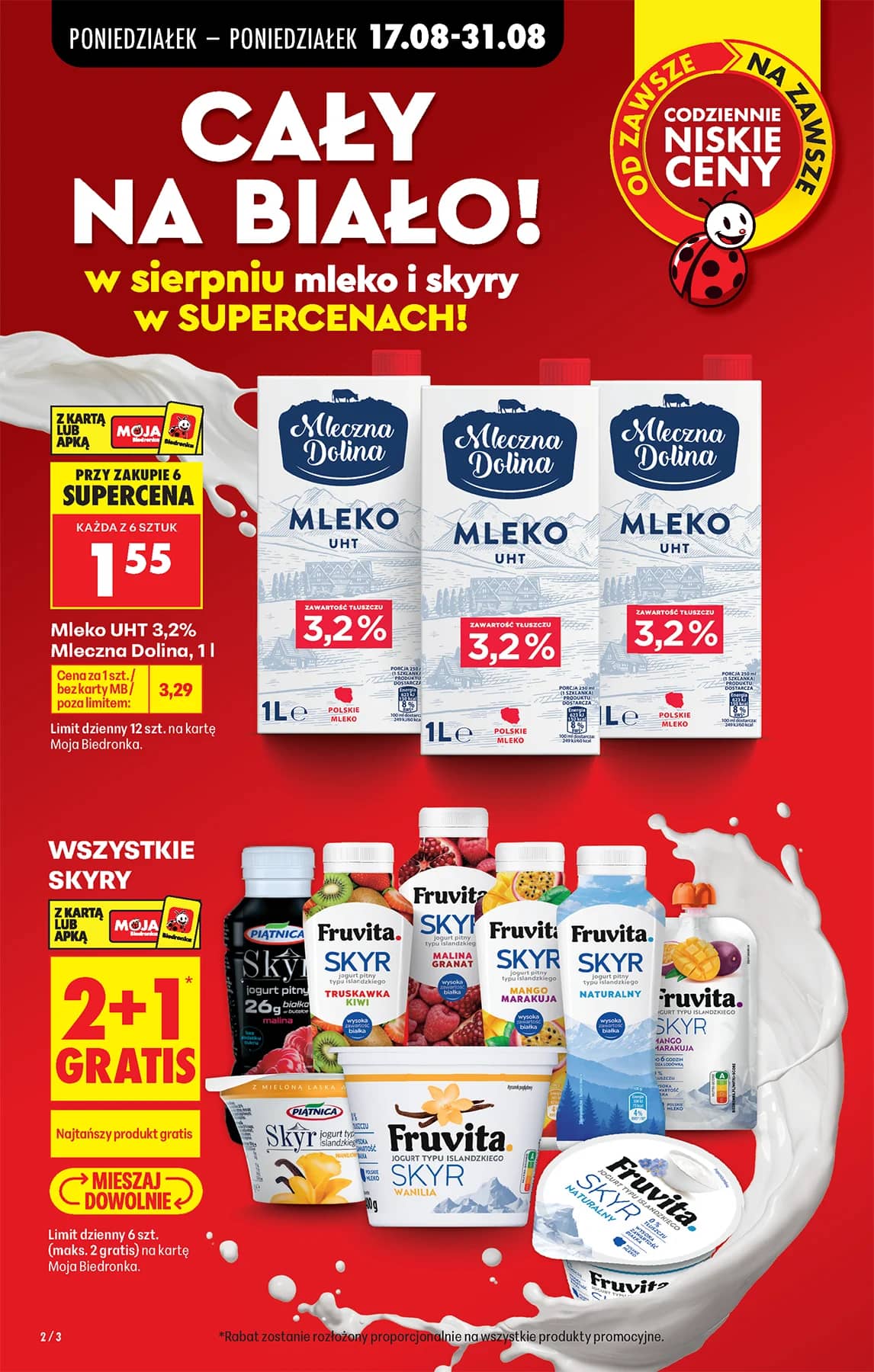Biedronka - Codziennie niskie ceny P - oferta od 17.08 2 puslapis
