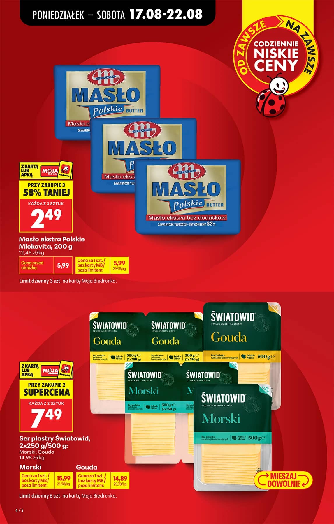 Biedronka - Codziennie niskie ceny P - oferta od 17.08 4 puslapis