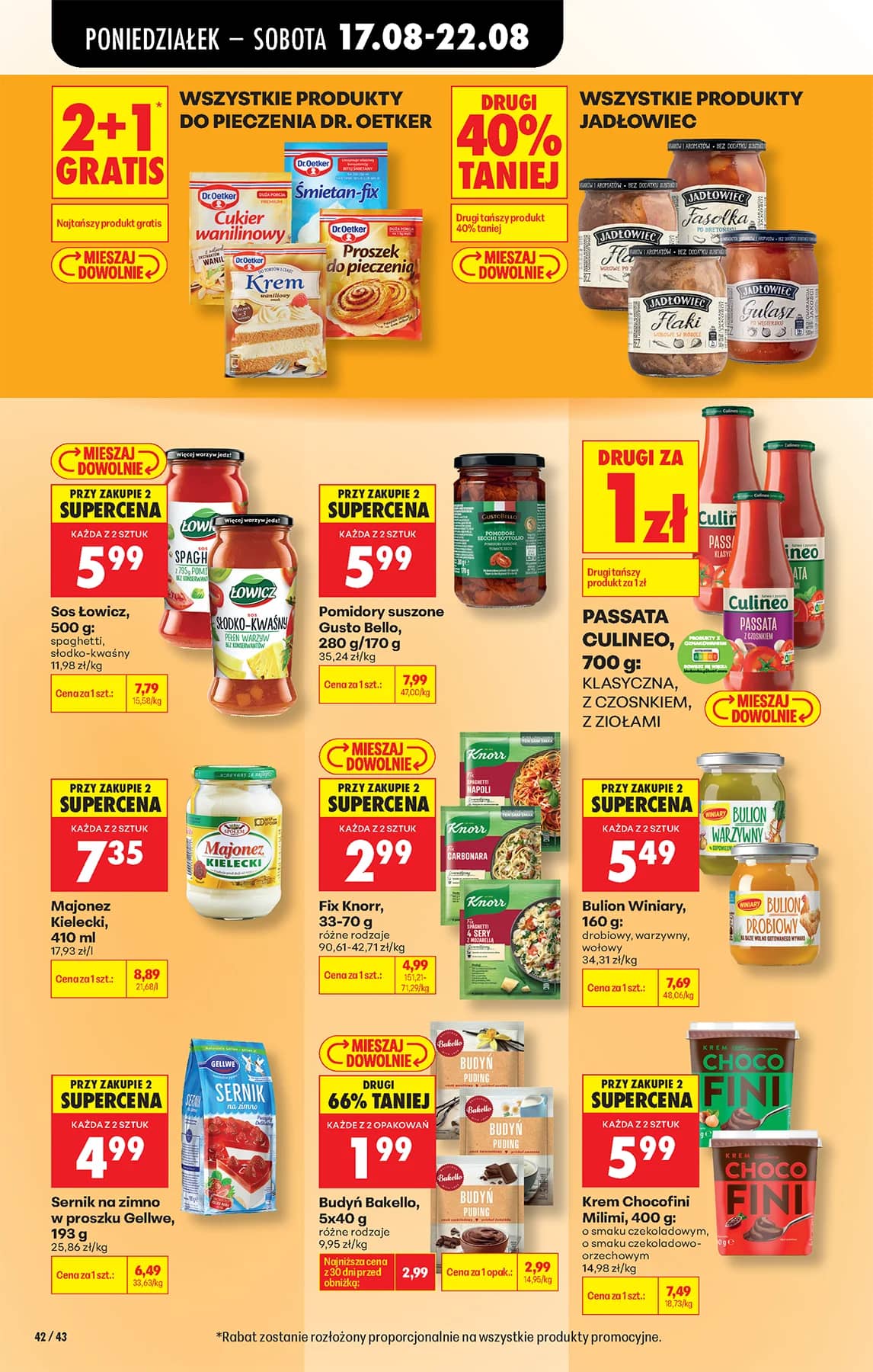 Biedronka - Codziennie niskie ceny P - oferta od 17.08 58 puslapis
