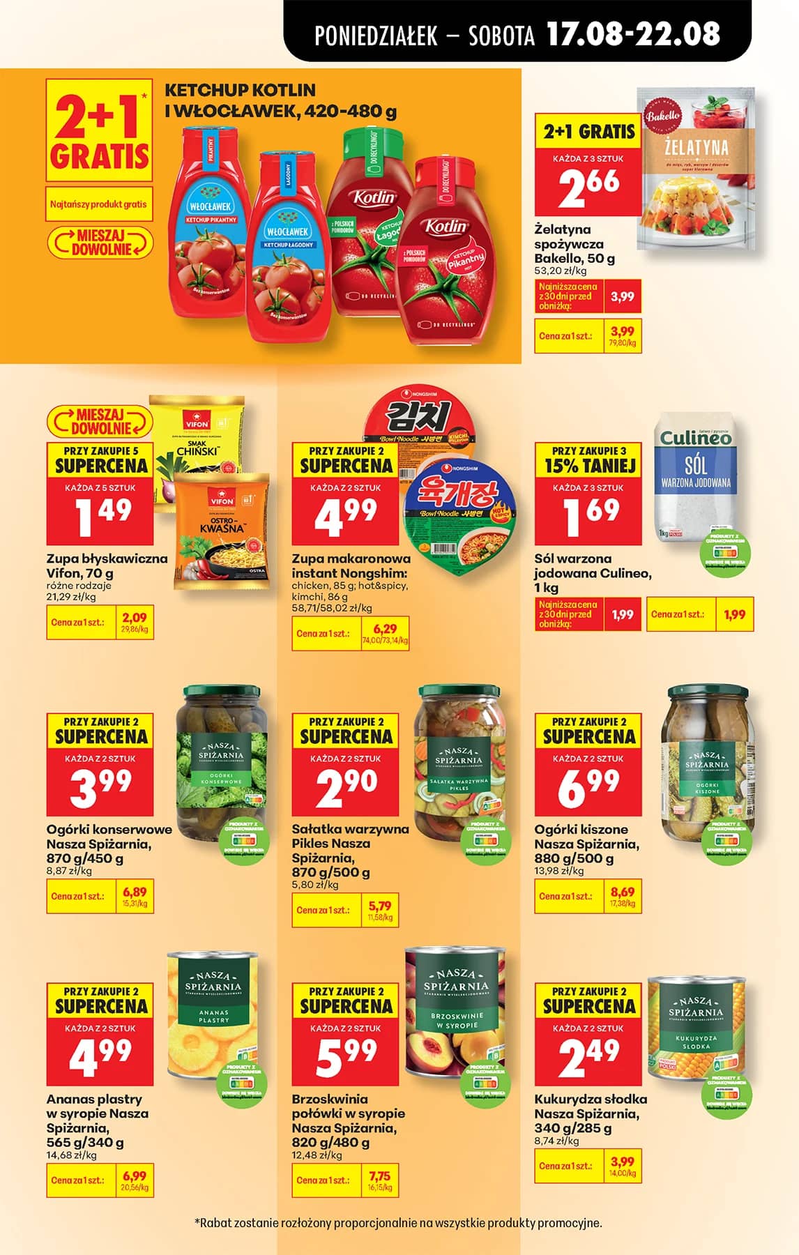 Biedronka - Codziennie niskie ceny P - oferta od 17.08 59 puslapis