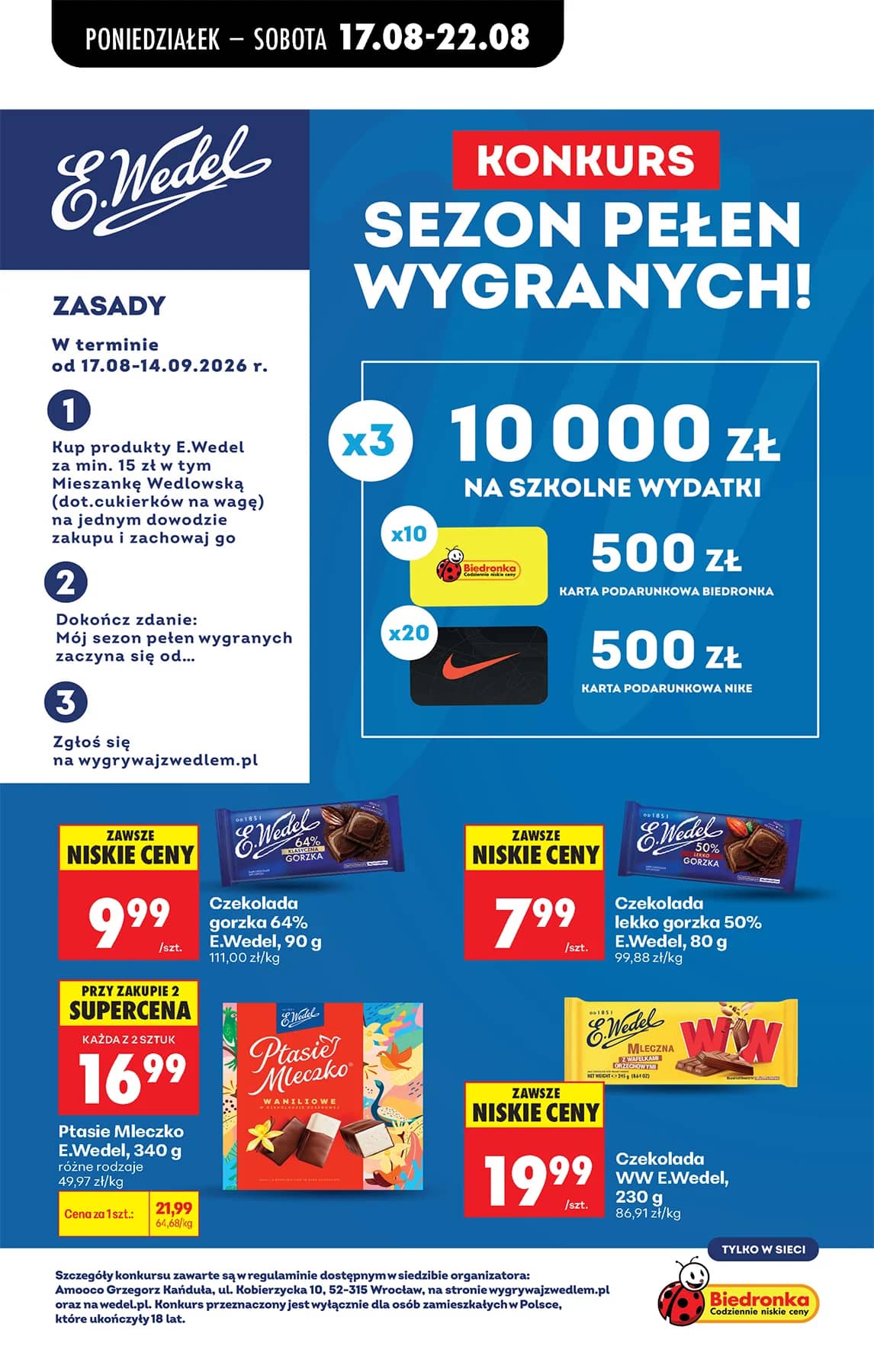Biedronka - Codziennie niskie ceny P - oferta od 17.08 63 puslapis