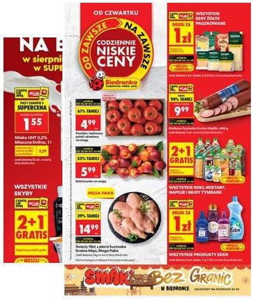 Biedronka - Codziennie niskie ceny P - oferta od 20.08 2026-08-20 – 2026-08-31
