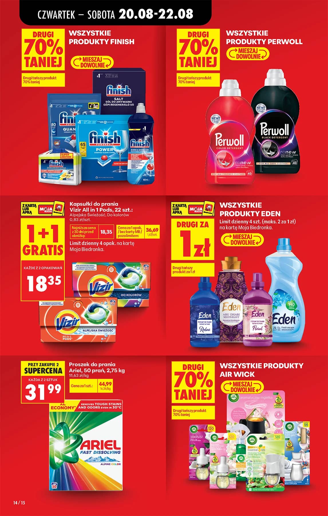 Biedronka - Codziennie niskie ceny P - oferta od 20.08 16 puslapis