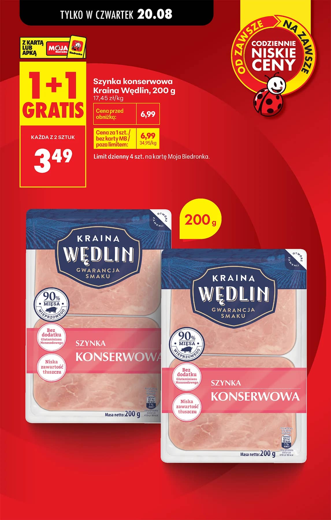 Biedronka - Codziennie niskie ceny P - oferta od 20.08 18 puslapis