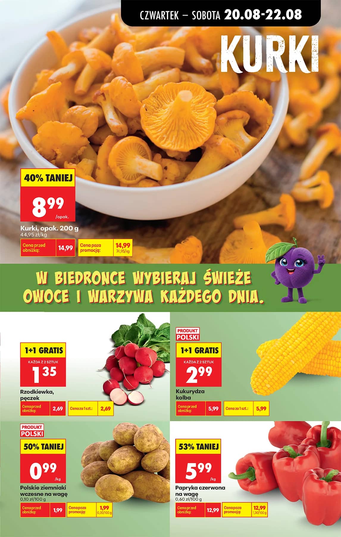 Biedronka - Codziennie niskie ceny P - oferta od 20.08 27 puslapis