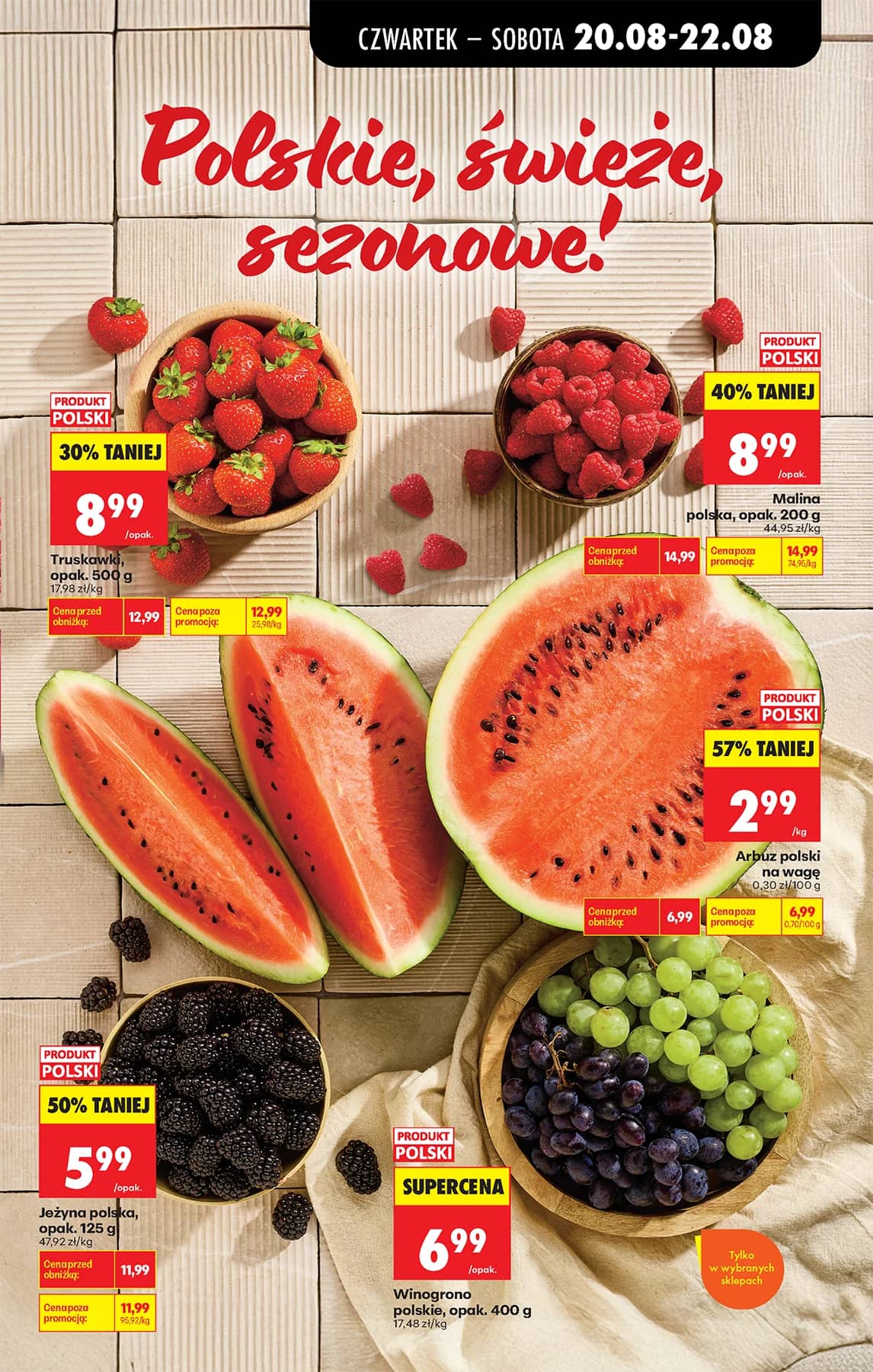 Biedronka - Codziennie niskie ceny P - oferta od 20.08 29 puslapis