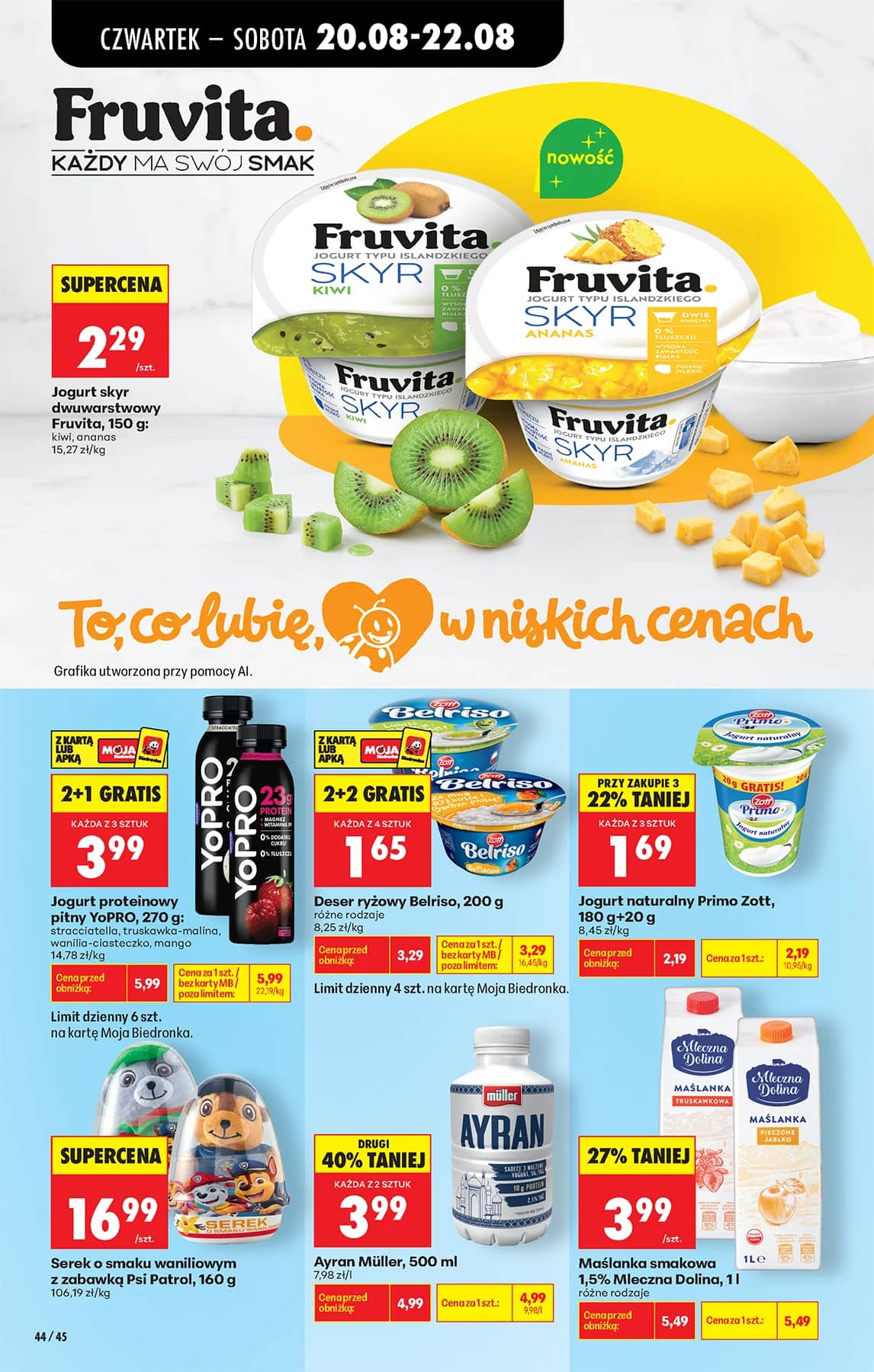 Biedronka - Codziennie niskie ceny P - oferta od 20.08 64 puslapis