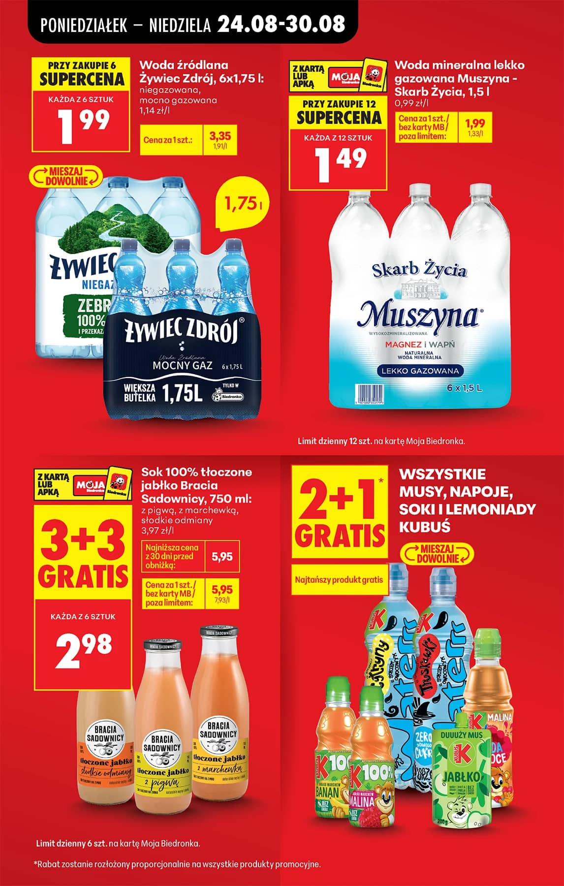 Biedronka - Codziennie niskie ceny P - oferta od 24.08 17 puslapis