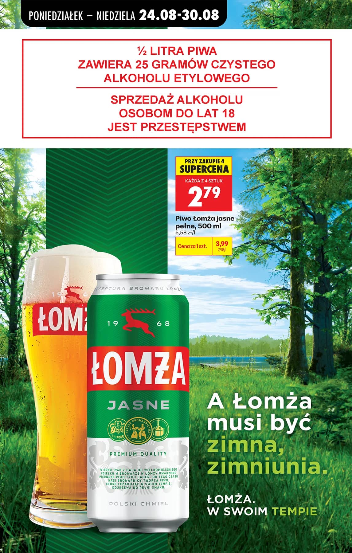 Biedronka - Codziennie niskie ceny P - oferta od 24.08 19 puslapis