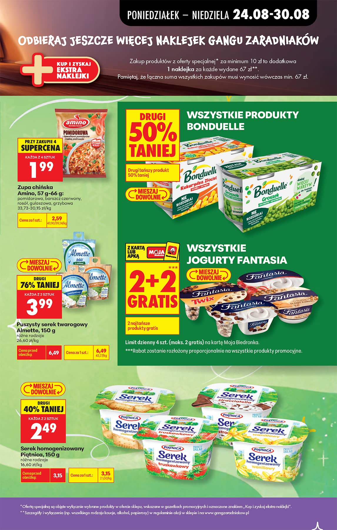 Biedronka - Codziennie niskie ceny P - oferta od 24.08 29 puslapis