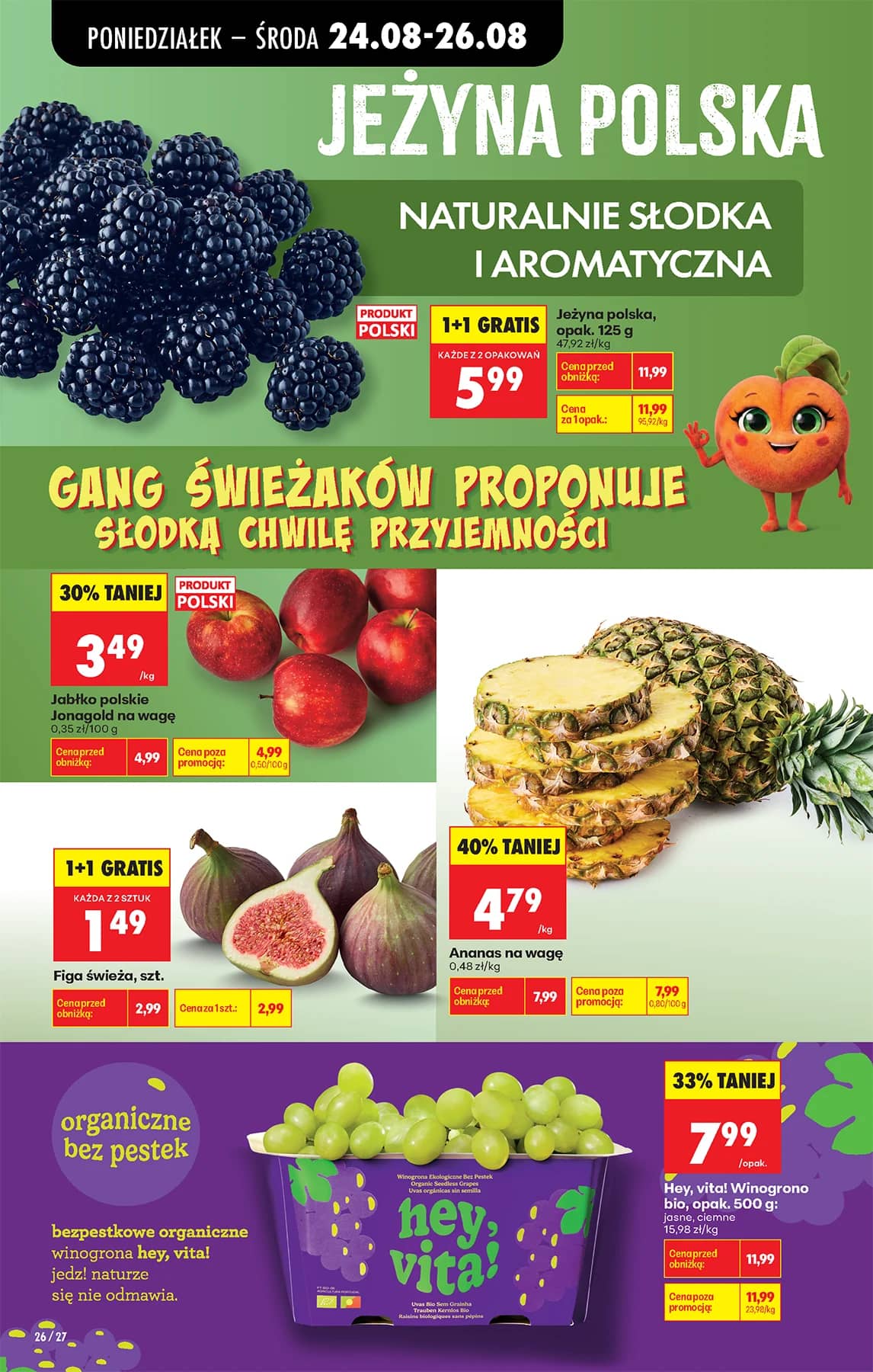 Biedronka - Codziennie niskie ceny P - oferta od 24.08 40 puslapis