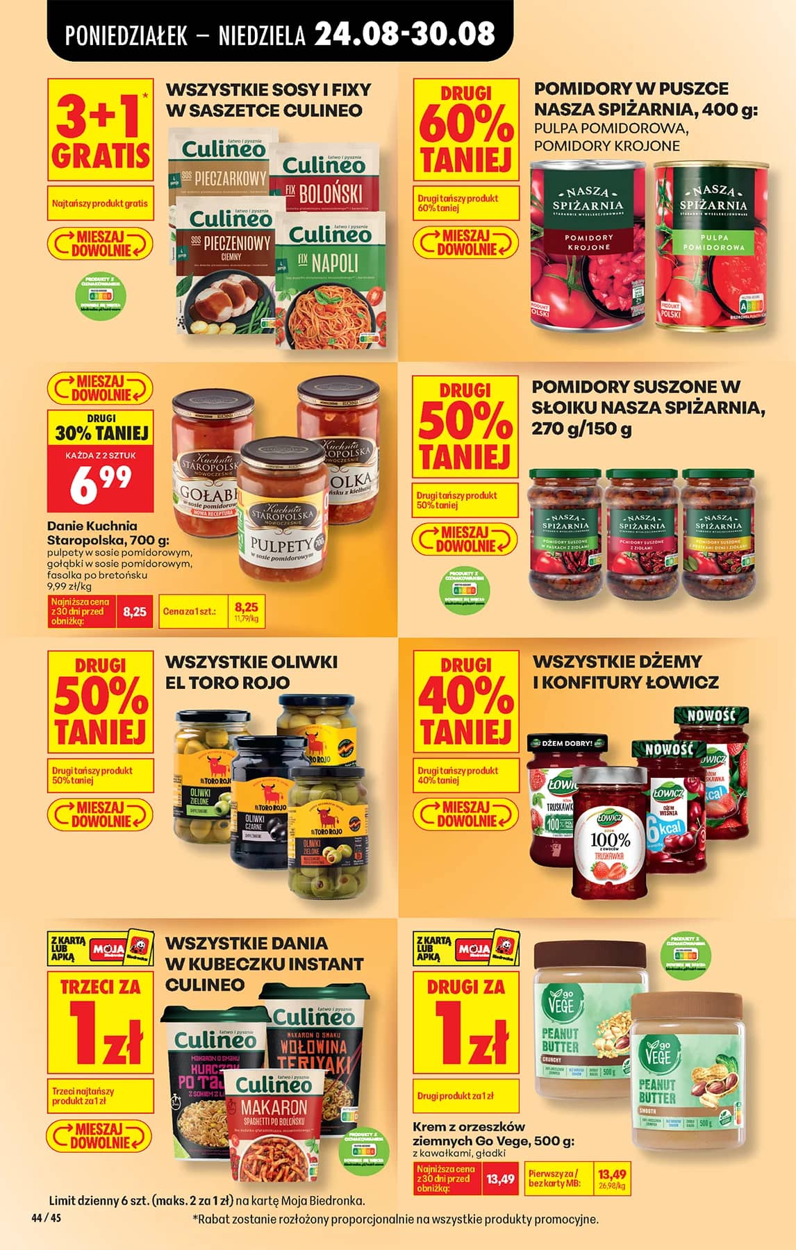 Biedronka - Codziennie niskie ceny P - oferta od 24.08 70 puslapis